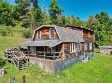 Serene Log Home Retreat on 10 Acres in Pennsboro, West Virginia