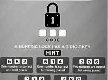 Crack The Code: A Numberic Lock Has A 3 Digit Key